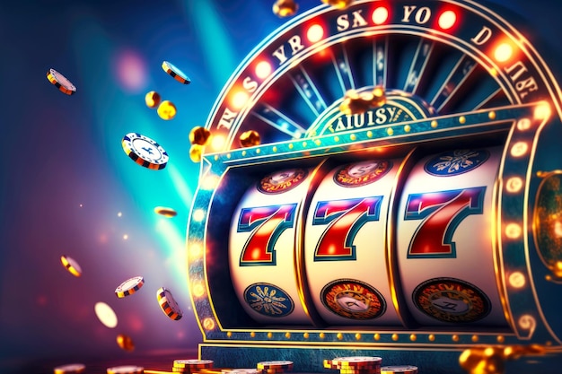 Luck and success in casino when playing at casino slot machine | Premium  AI-generated image